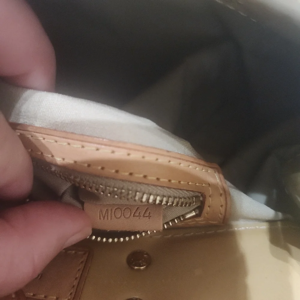 Louis Vuitton Yellow Patent Monogram Tote with Tan Handles - Picture 6 of 6